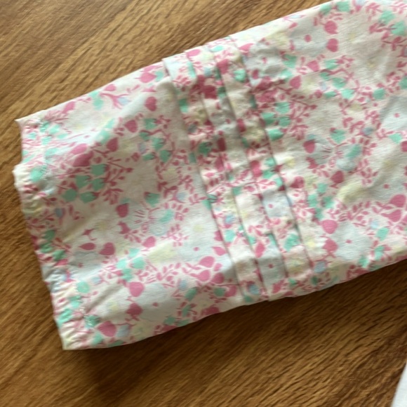 VTG 70s Nana's Pet for JC Penney Pink Floral Mini Dress with Pinafore, 4T - Picture 8 of 11